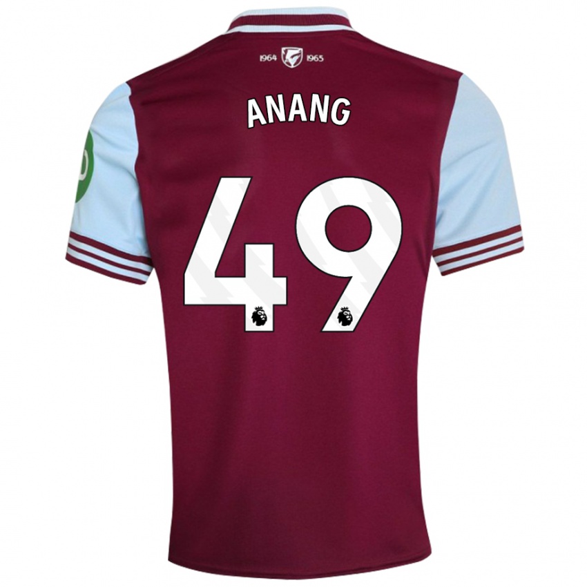 Niño Camiseta Joseph Anang #49 Rojo Oscuro 1ª Equipación 2024/25 La Camisa México