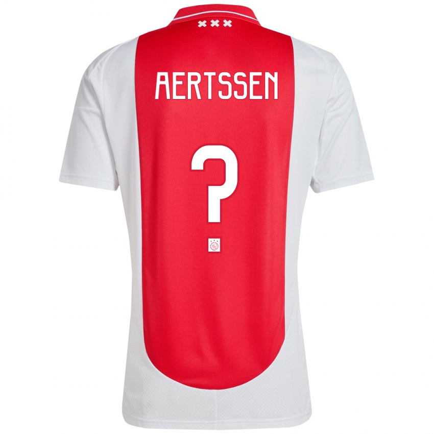 Niño Camiseta Olivier Aertssen #0 Rojo Blanco 1ª Equipación 2024/25 La Camisa México