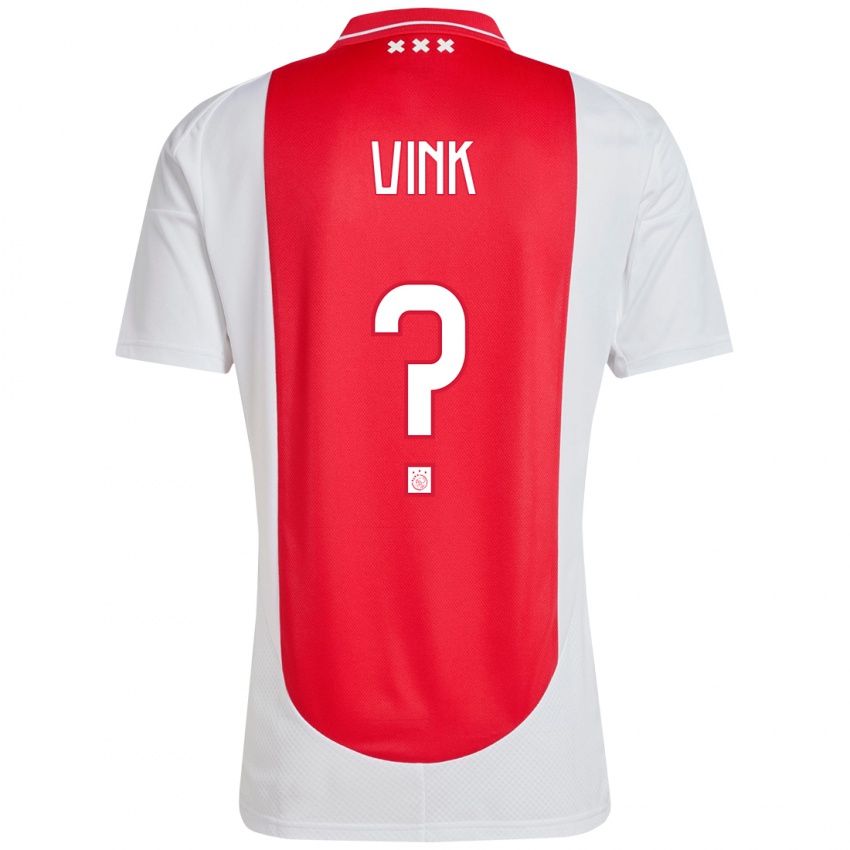 Niño Camiseta Skye Vink #0 Rojo Blanco 1ª Equipación 2024/25 La Camisa México