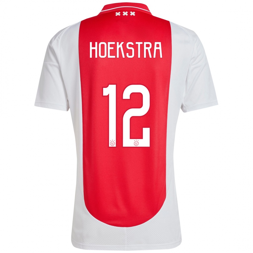 Niño Camiseta Isabelle Hoekstra #12 Rojo Blanco 1ª Equipación 2024/25 La Camisa México