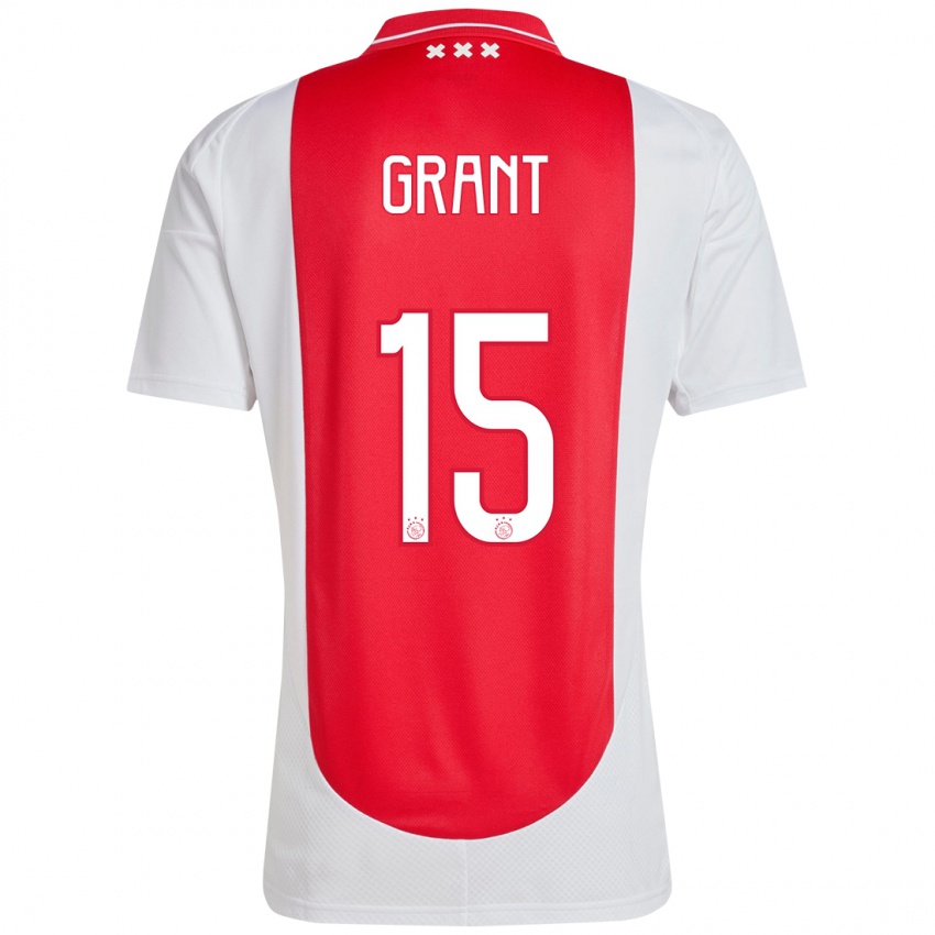 Niño Camiseta Chasity Grant #15 Rojo Blanco 1ª Equipación 2024/25 La Camisa México