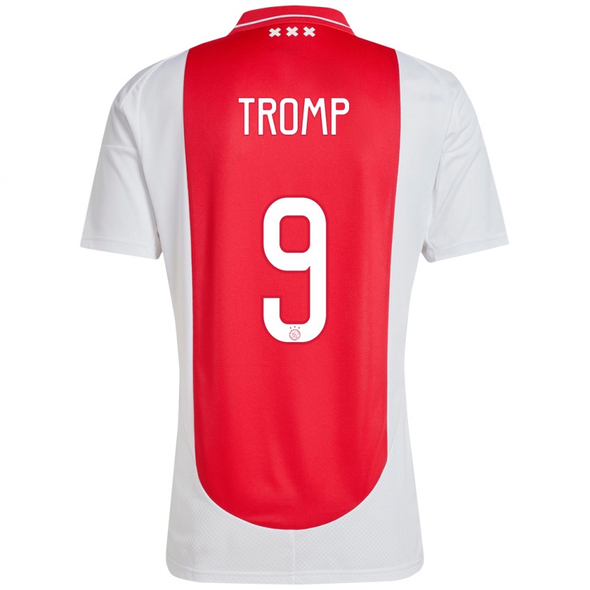 Niño Camiseta Nikita Tromp #9 Rojo Blanco 1ª Equipación 2024/25 La Camisa México