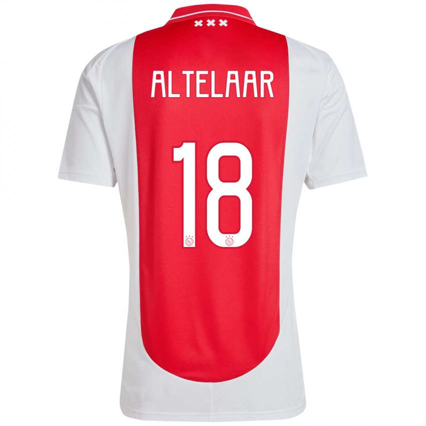 Niño Camiseta Jamie Altelaar #18 Rojo Blanco 1ª Equipación 2024/25 La Camisa México