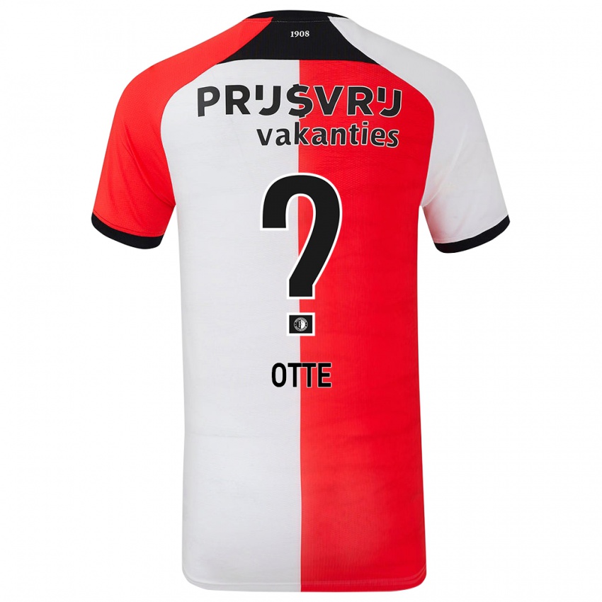 Niño Camiseta Björn Otte #0 Rojo Blanco 1ª Equipación 2024/25 La Camisa México