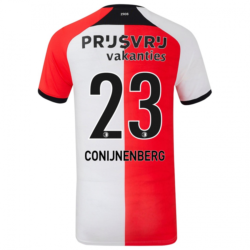 Niño Camiseta Jada Conijnenberg #23 Rojo Blanco 1ª Equipación 2024/25 La Camisa México