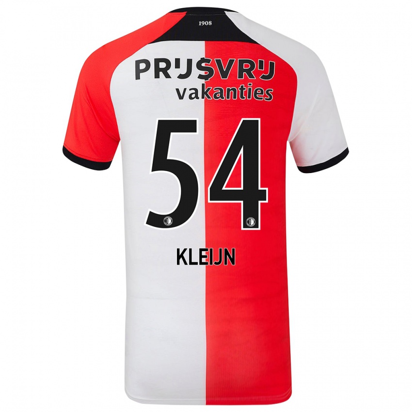 Niño Camiseta Mike Kleijn #54 Rojo Blanco 1ª Equipación 2024/25 La Camisa México