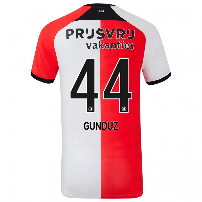 Niño Camiseta Omer Gunduz #44 Rojo Blanco 1ª Equipación 2024/25 La Camisa México