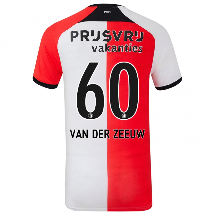 Niño Camiseta Twan Van Der Zeeuw #60 Rojo Blanco 1ª Equipación 2024/25 La Camisa México