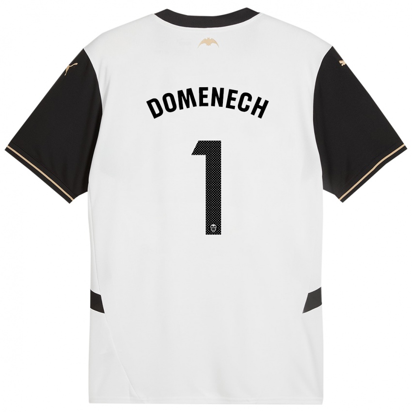 Niño Camiseta Jaume Domenech #1 Blanco Negro 1ª Equipación 2024/25 La Camisa México