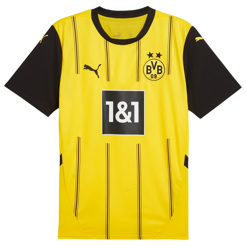 Niño Camiseta Gustav Aabro #12 Amarillo Negro 1ª Equipación 2024/25 La Camisa México