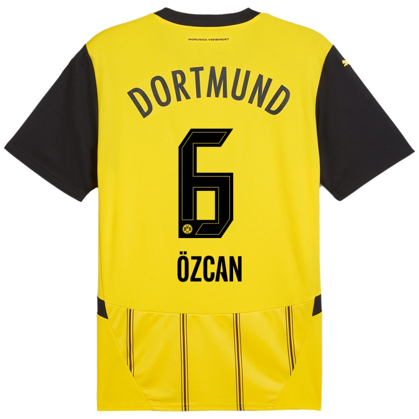 Niño Camiseta Salih Ozcan #6 Amarillo Negro 1ª Equipación 2024/25 La Camisa México