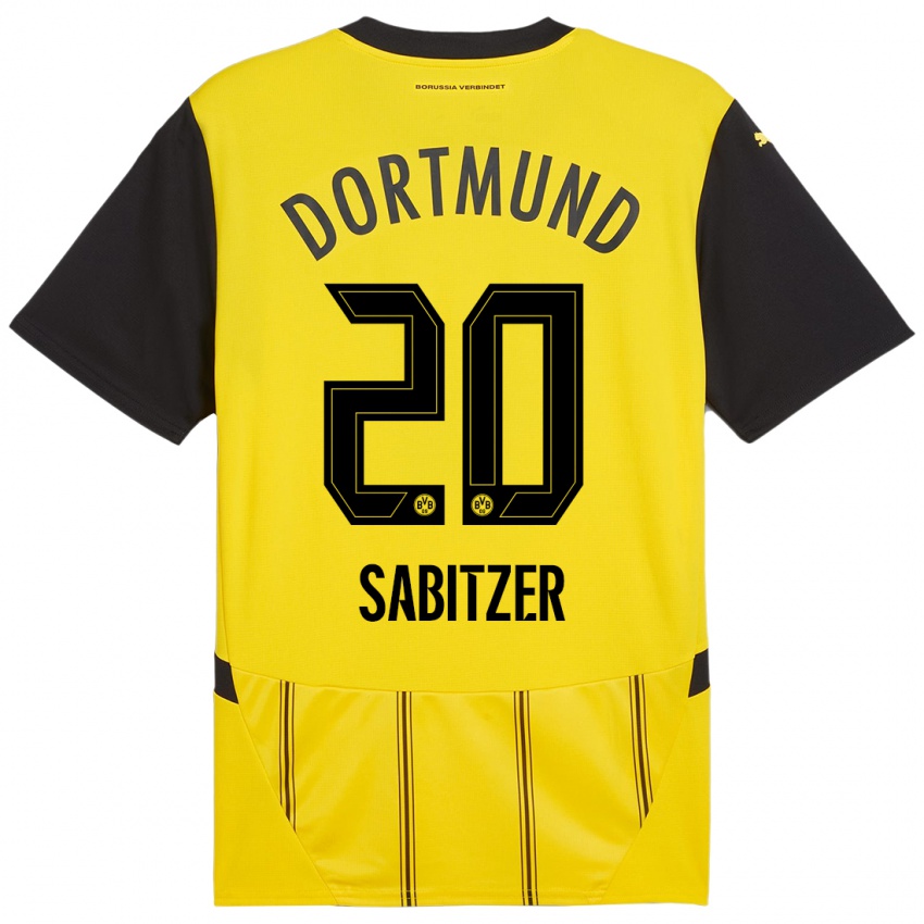 Niño Camiseta Marcel Sabitzer #20 Amarillo Negro 1ª Equipación 2024/25 La Camisa México