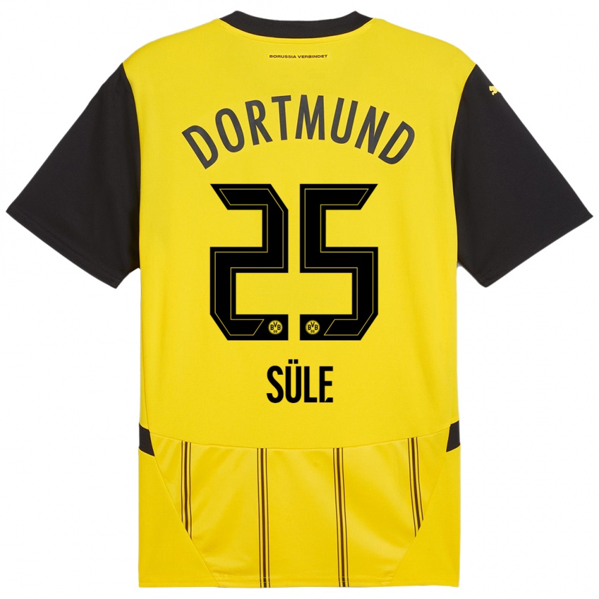 Niño Camiseta Niklas Sule #25 Amarillo Negro 1ª Equipación 2024/25 La Camisa México