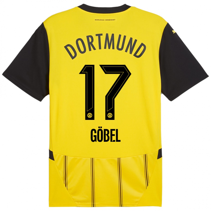 Niño Camiseta Patrick Göbel #17 Amarillo Negro 1ª Equipación 2024/25 La Camisa México