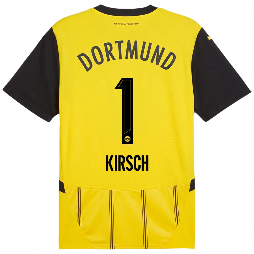 Niño Camiseta Marian Kirsch #1 Amarillo Negro 1ª Equipación 2024/25 La Camisa México