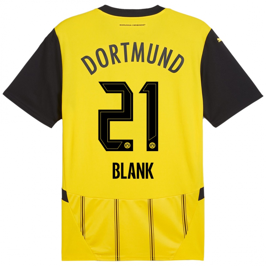 Niño Camiseta Hendry Blank #21 Amarillo Negro 1ª Equipación 2024/25 La Camisa México