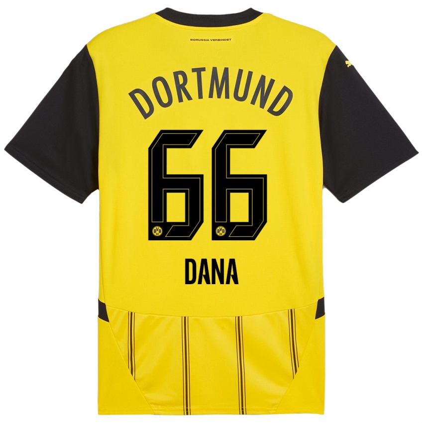 Niño Camiseta Bleckmann Dana #66 Amarillo Negro 1ª Equipación 2024/25 La Camisa México