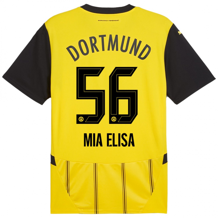 Niño Camiseta Bomnuter Mia Elisa #56 Amarillo Negro 1ª Equipación 2024/25 La Camisa México