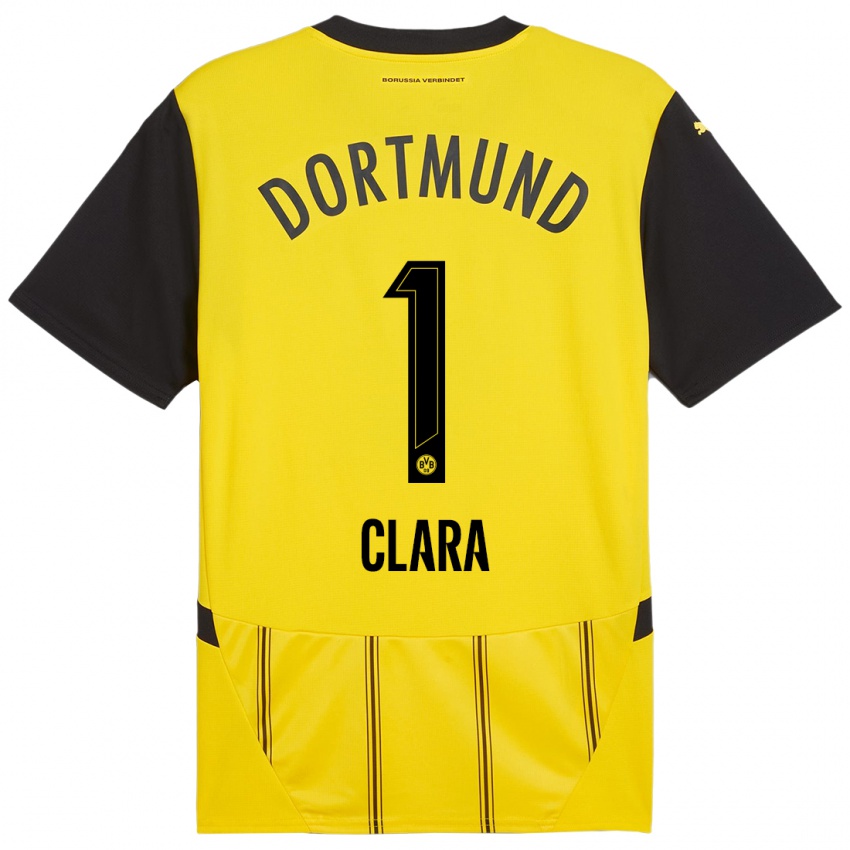 Niño Camiseta Woltering Clara #1 Amarillo Negro 1ª Equipación 2024/25 La Camisa México