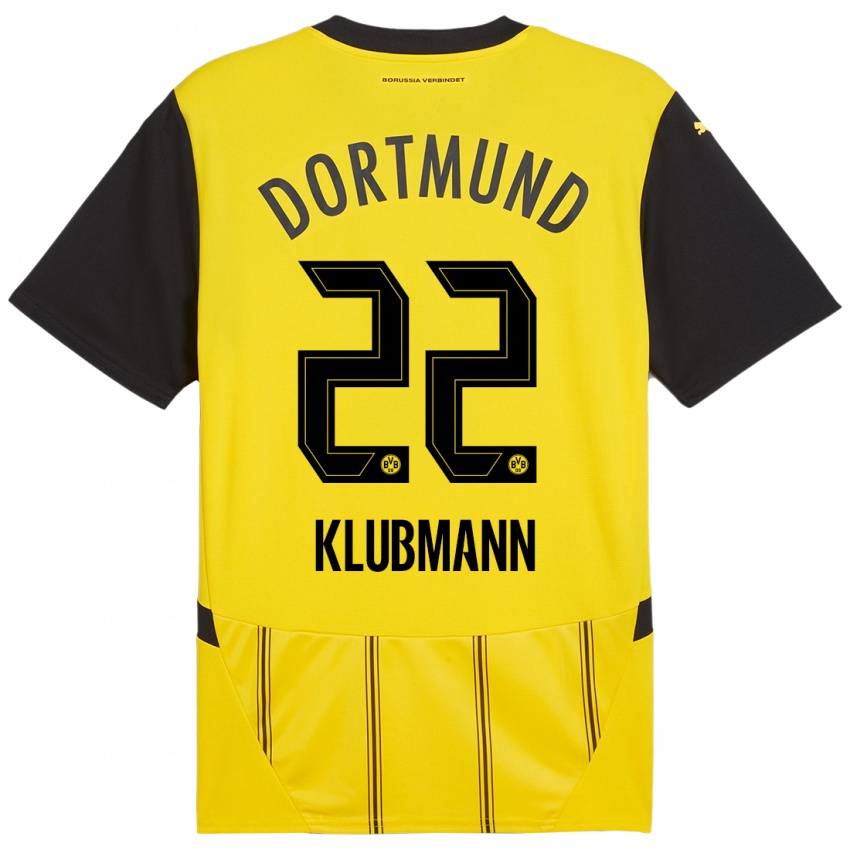 Niño Camiseta Leon Klubmann #22 Amarillo Negro 1ª Equipación 2024/25 La Camisa México