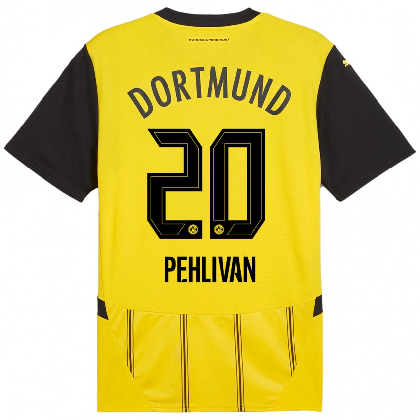 Niño Camiseta Miran Pehlivan #20 Amarillo Negro 1ª Equipación 2024/25 La Camisa México