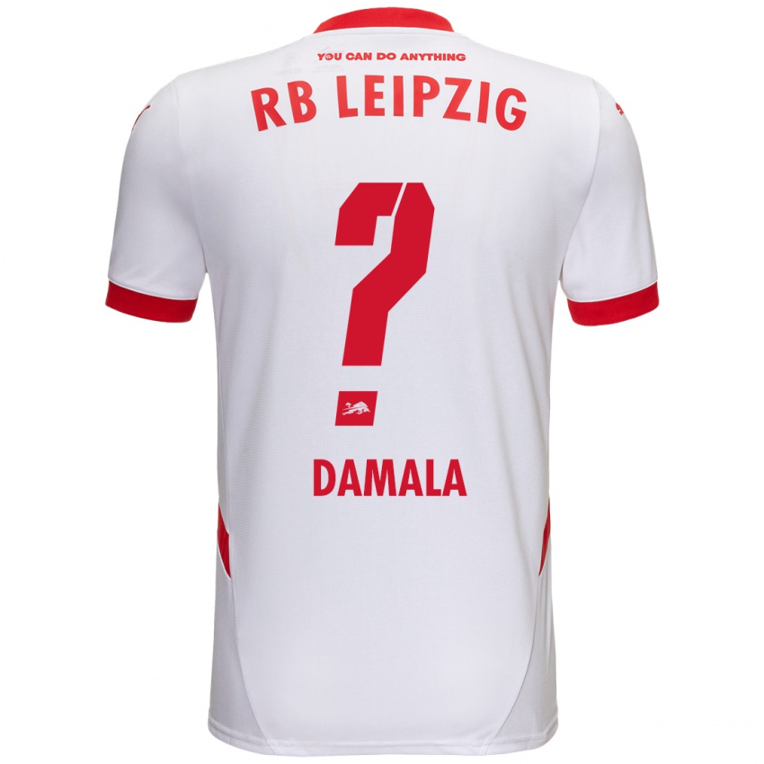 Niño Camiseta Bilal Damala #0 Blanco Rojo 1ª Equipación 2024/25 La Camisa México