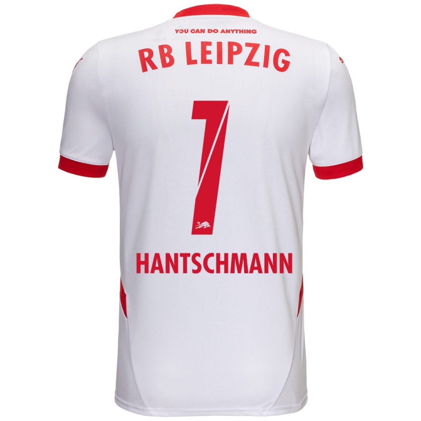 Niño Camiseta Franz Hantschmann #1 Blanco Rojo 1ª Equipación 2024/25 La Camisa México