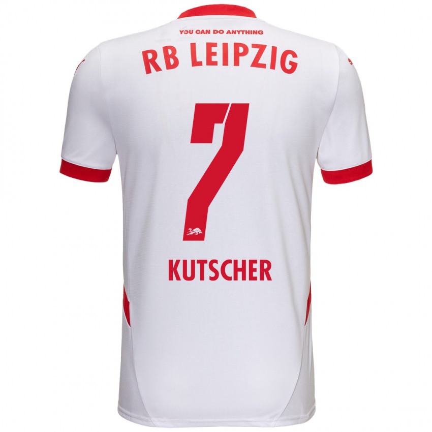 Niño Camiseta Matthes Kutscher #7 Blanco Rojo 1ª Equipación 2024/25 La Camisa México