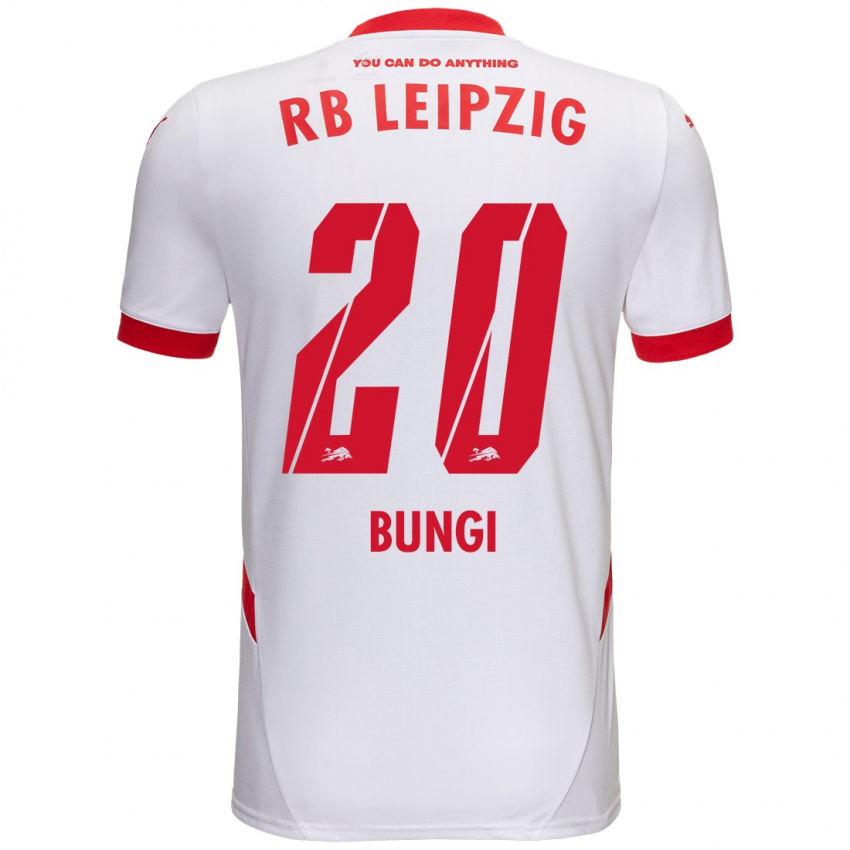 Niño Camiseta Joyeux Masanka Bungi #20 Blanco Rojo 1ª Equipación 2024/25 La Camisa México