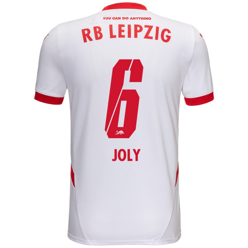 Niño Camiseta Lou-Ann Joly #6 Blanco Rojo 1ª Equipación 2024/25 La Camisa México