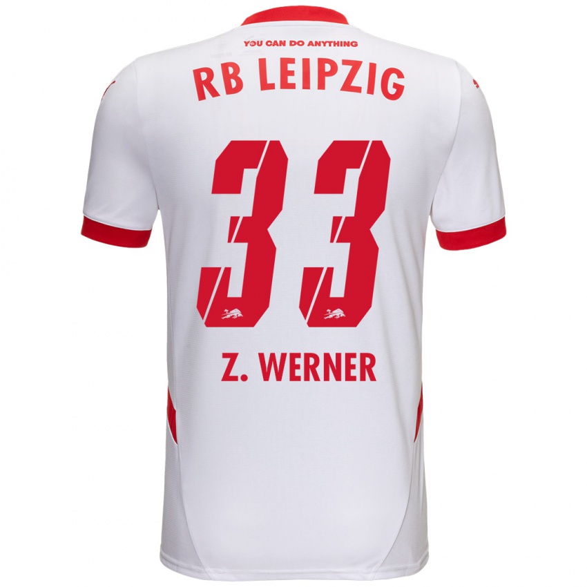 Niño Camiseta Zoé Werner #33 Blanco Rojo 1ª Equipación 2024/25 La Camisa México