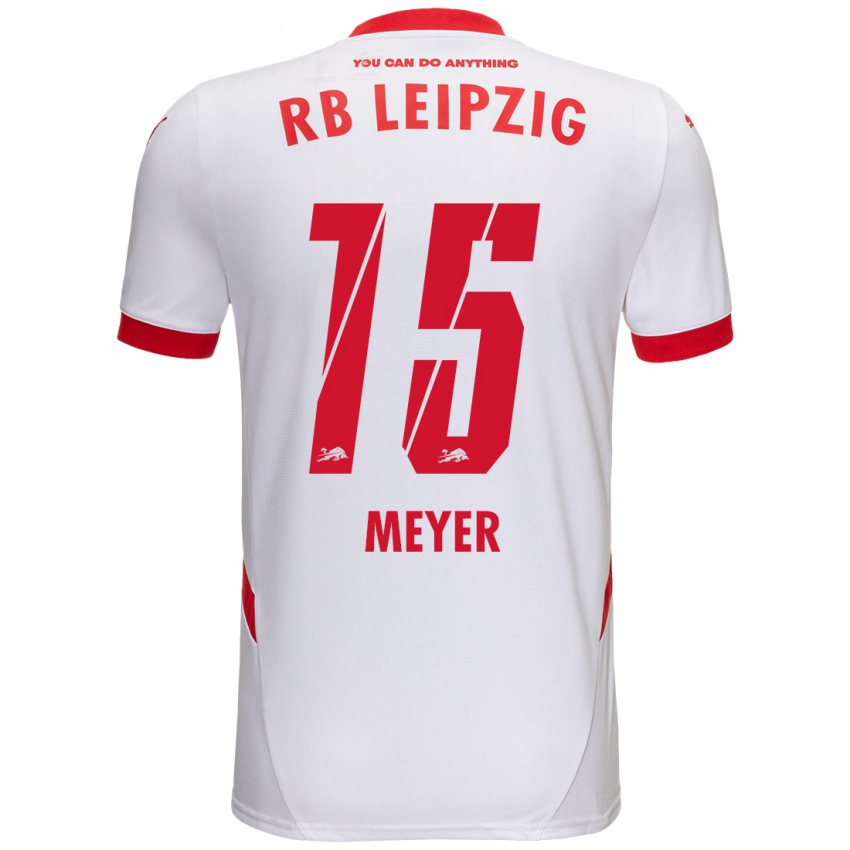 Niño Camiseta Tim Meyer #15 Blanco Rojo 1ª Equipación 2024/25 La Camisa México