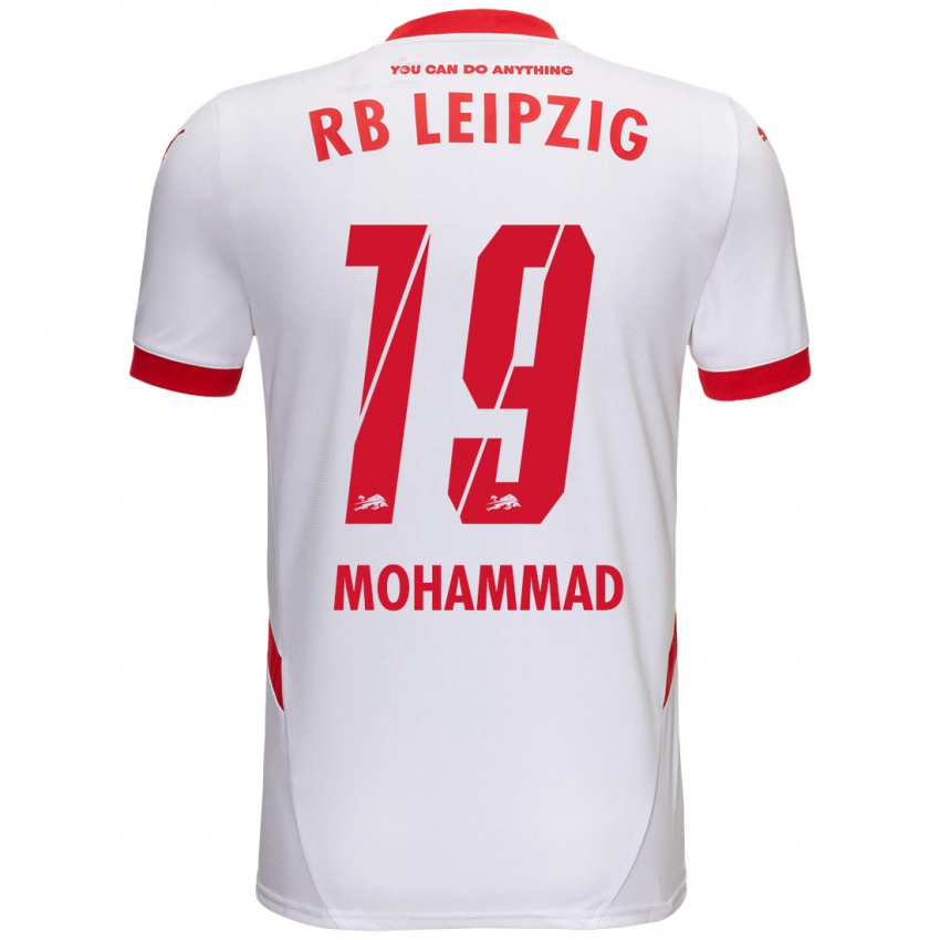 Niño Camiseta Sammy Mohammad #19 Blanco Rojo 1ª Equipación 2024/25 La Camisa México