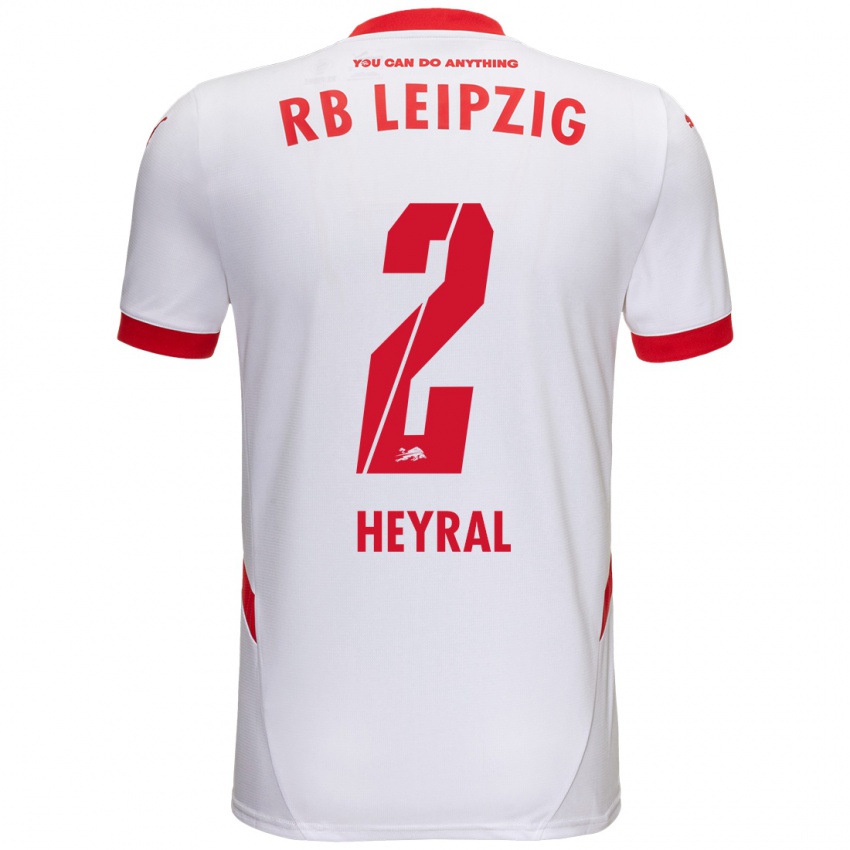 Niño Camiseta Neo Heyral #2 Blanco Rojo 1ª Equipación 2024/25 La Camisa México