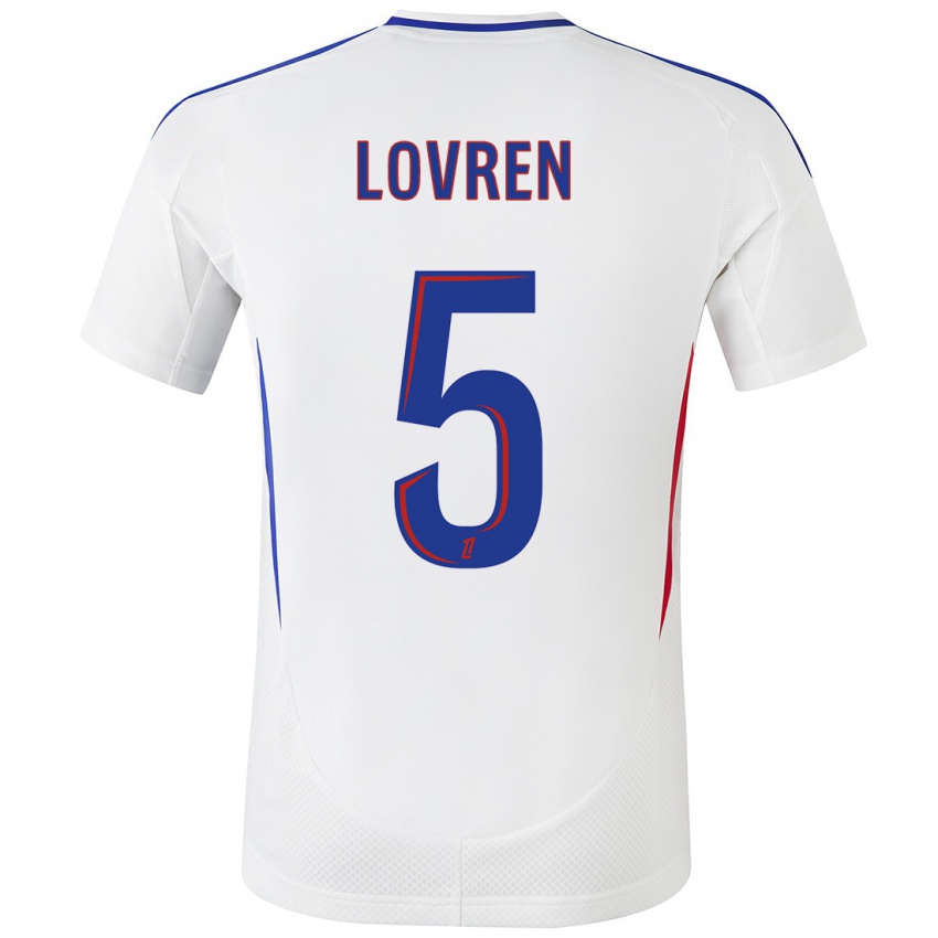 Niño Camiseta Dejan Lovren #5 Blanco Azul 1ª Equipación 2024/25 La Camisa México