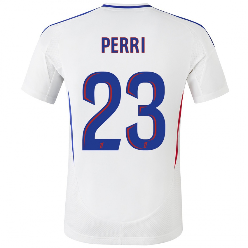 Niño Camiseta Lucas Perri #23 Blanco Azul 1ª Equipación 2024/25 La Camisa México