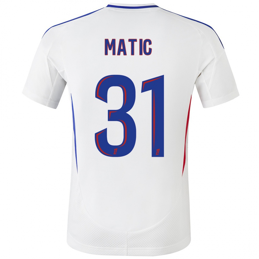 Niño Camiseta Nemanja Matic #31 Blanco Azul 1ª Equipación 2024/25 La Camisa México