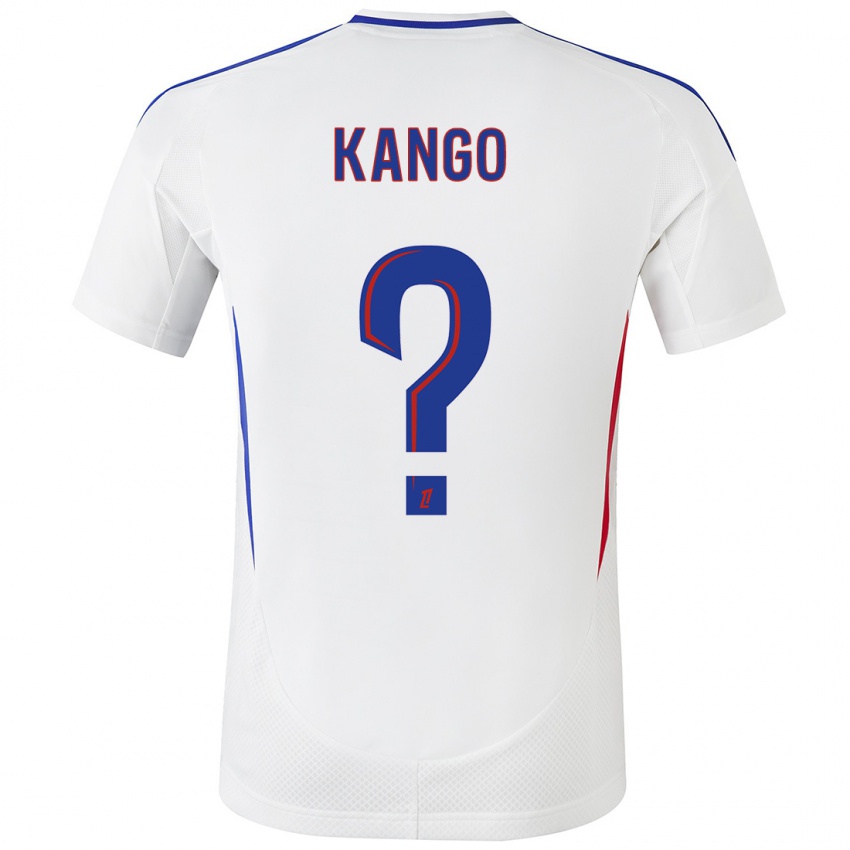 Niño Camiseta Steeve Kango #0 Blanco Azul 1ª Equipación 2024/25 La Camisa México