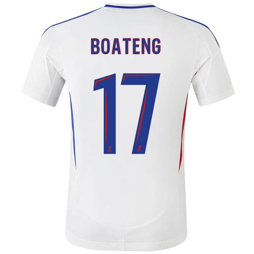 Niño Camiseta Jerome Boateng #17 Blanco Azul 1ª Equipación 2024/25 La Camisa México