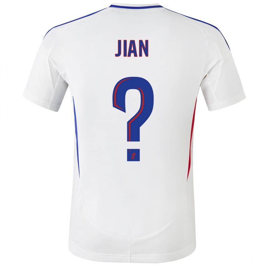 Niño Camiseta Tao Jian #0 Blanco Azul 1ª Equipación 2024/25 La Camisa México