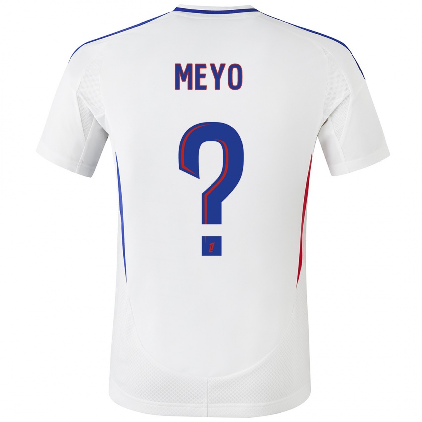 Niño Camiseta Bryan Meyo #0 Blanco Azul 1ª Equipación 2024/25 La Camisa México