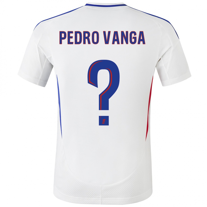 Niño Camiseta Emerson Pedro Vanga #0 Blanco Azul 1ª Equipación 2024/25 La Camisa México