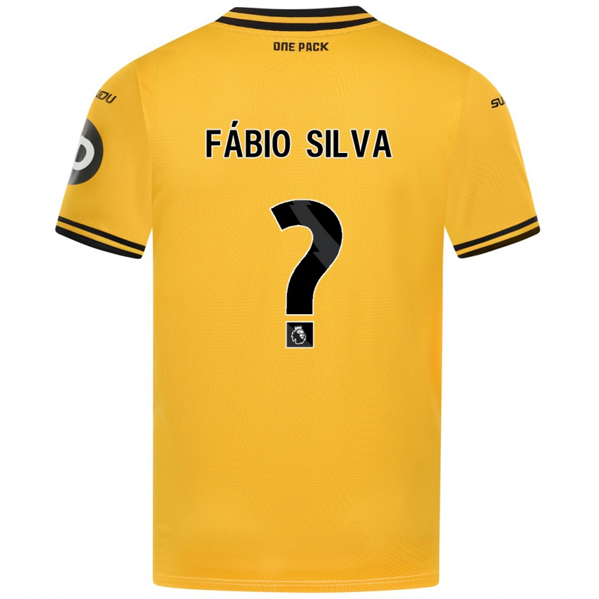 Niño Camiseta Fabio Silva #0 Amarillo 1ª Equipación 2024/25 La Camisa México