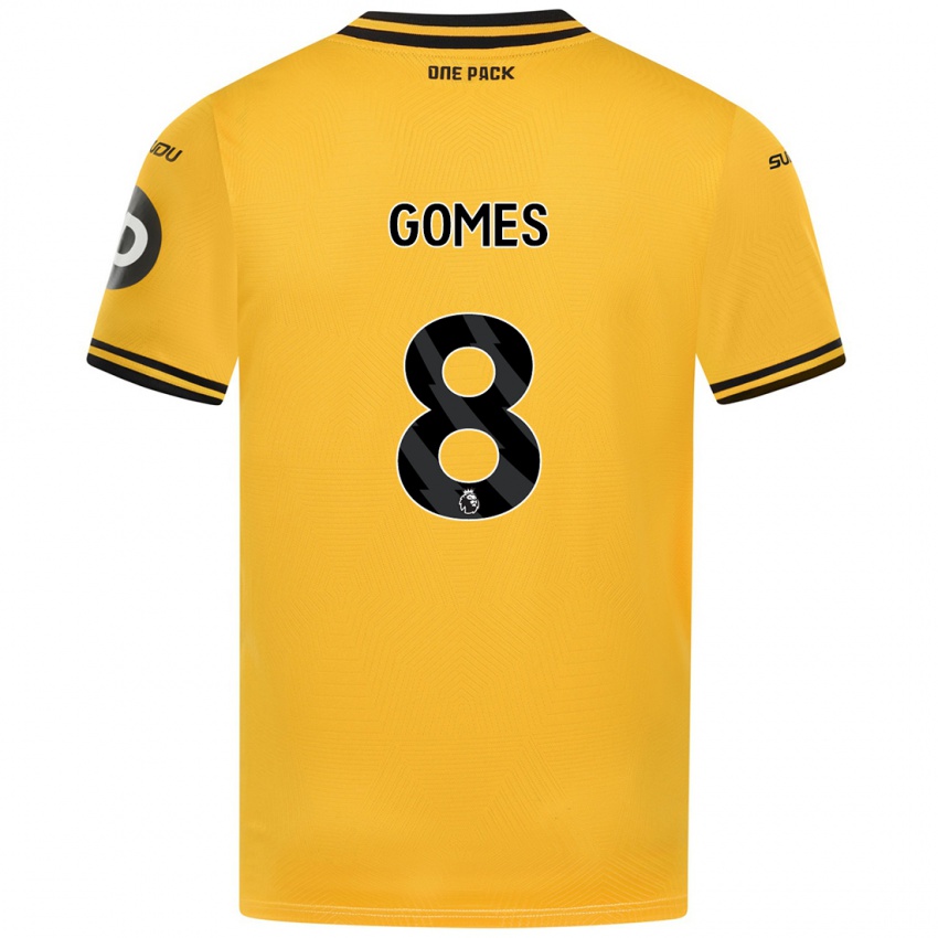 Niño Camiseta Joao Gomes #8 Amarillo 1ª Equipación 2024/25 La Camisa México