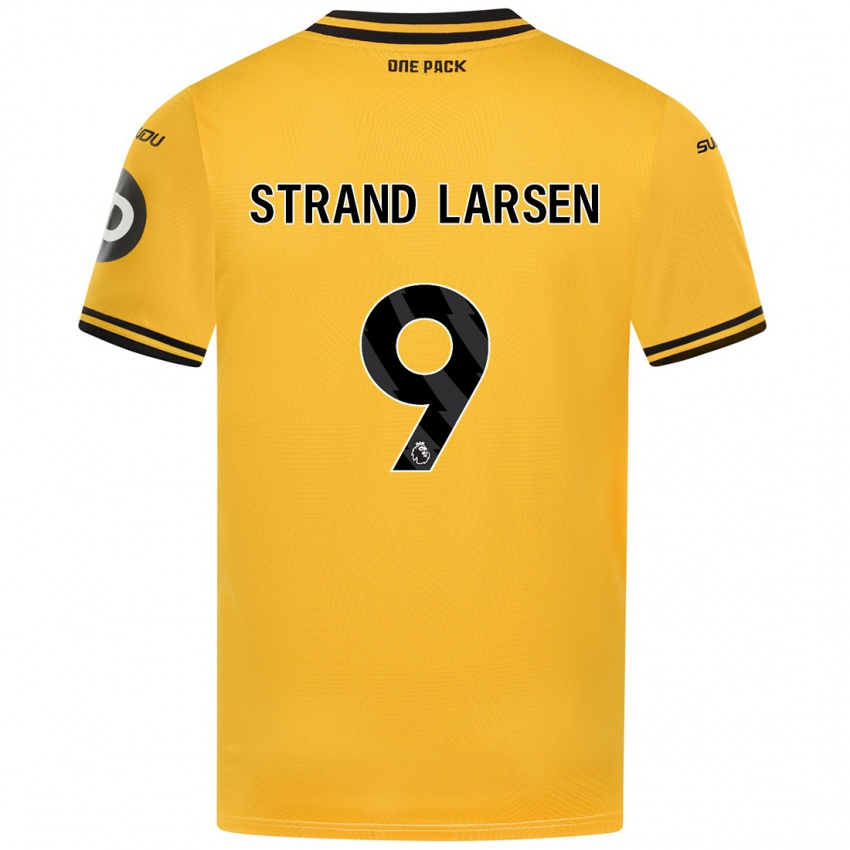 Niño Camiseta Jørgen Strand Larsen #9 Amarillo 1ª Equipación 2024/25 La Camisa México