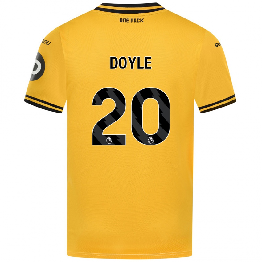 Niño Camiseta Tommy Doyle #20 Amarillo 1ª Equipación 2024/25 La Camisa México