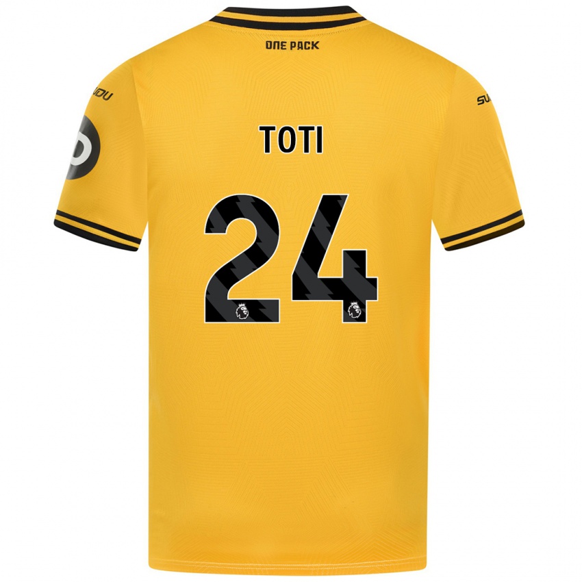 Niño Camiseta Toti #24 Amarillo 1ª Equipación 2024/25 La Camisa México