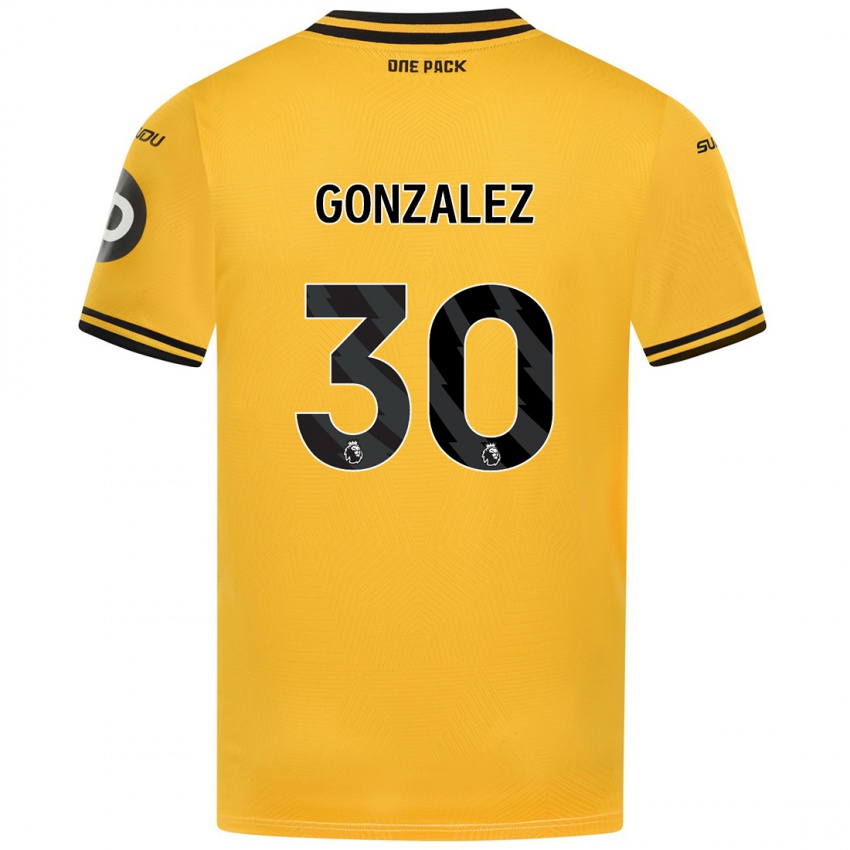 Niño Camiseta Enso González #30 Amarillo 1ª Equipación 2024/25 La Camisa México