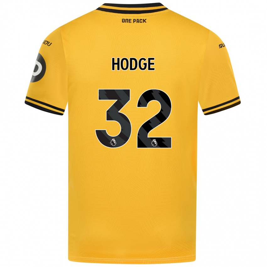 Niño Camiseta Joe Hodge #32 Amarillo 1ª Equipación 2024/25 La Camisa México