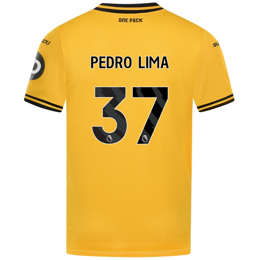 Niño Camiseta Pedro Lima #37 Amarillo 1ª Equipación 2024/25 La Camisa México